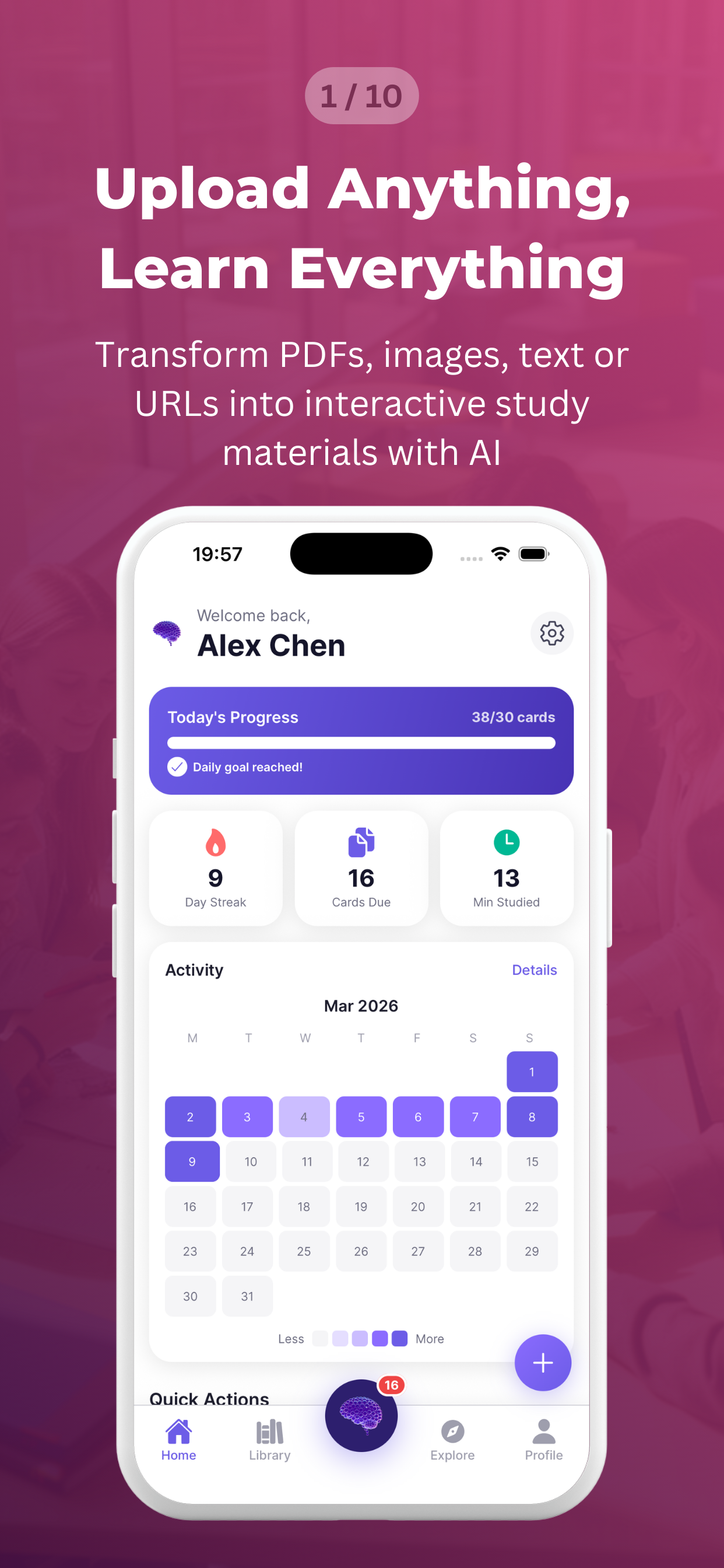 Upload Anything, Learn Everything